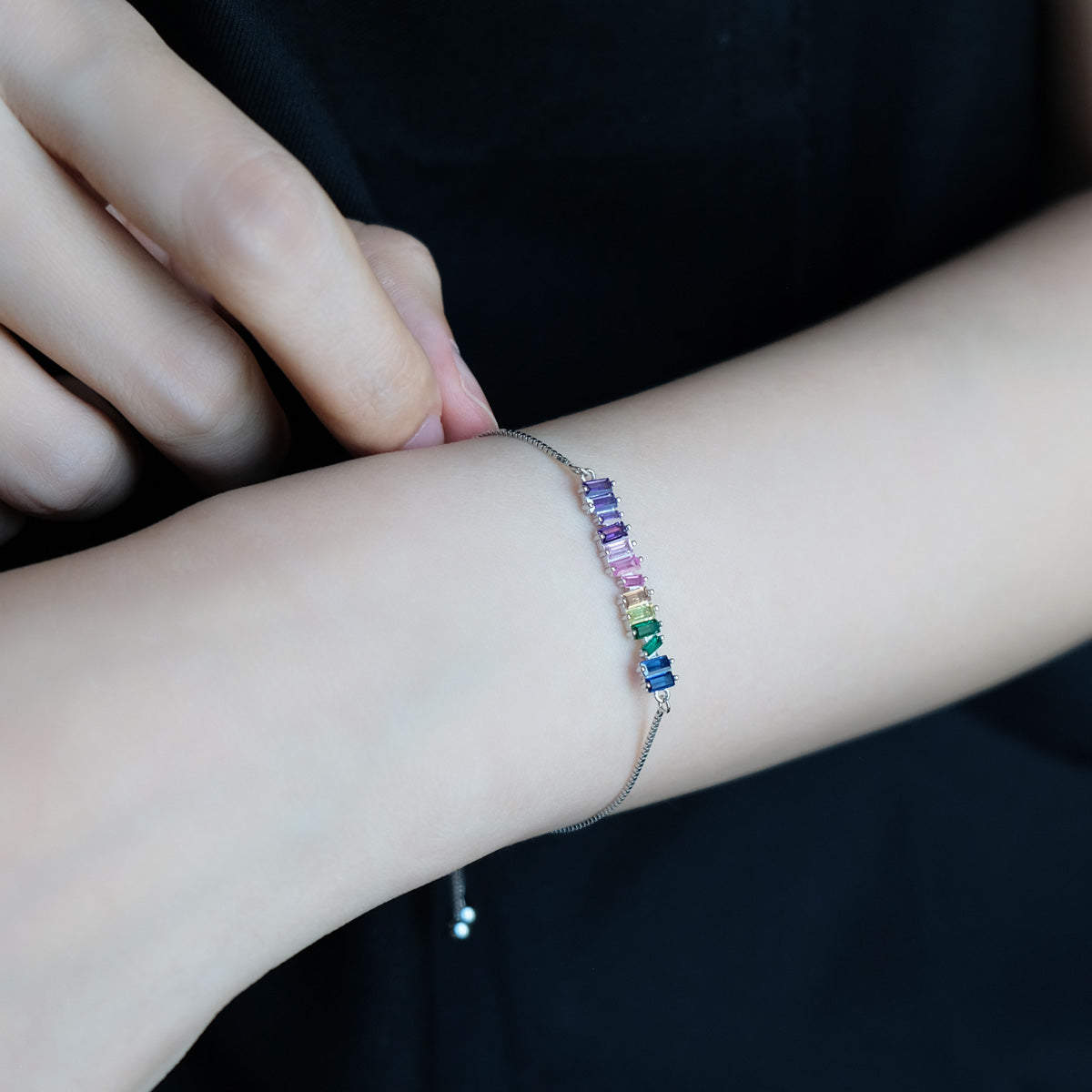 Merryl Rainbow Cubic Zirconia Bracelet - éclater jewellery