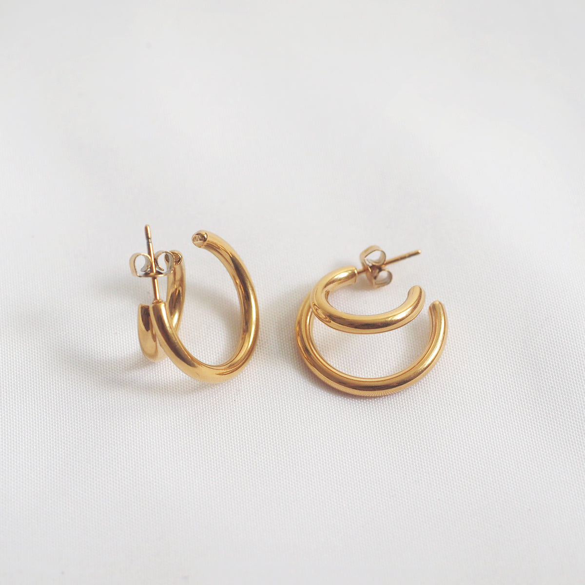 Yayoi Double Hoop Earrings