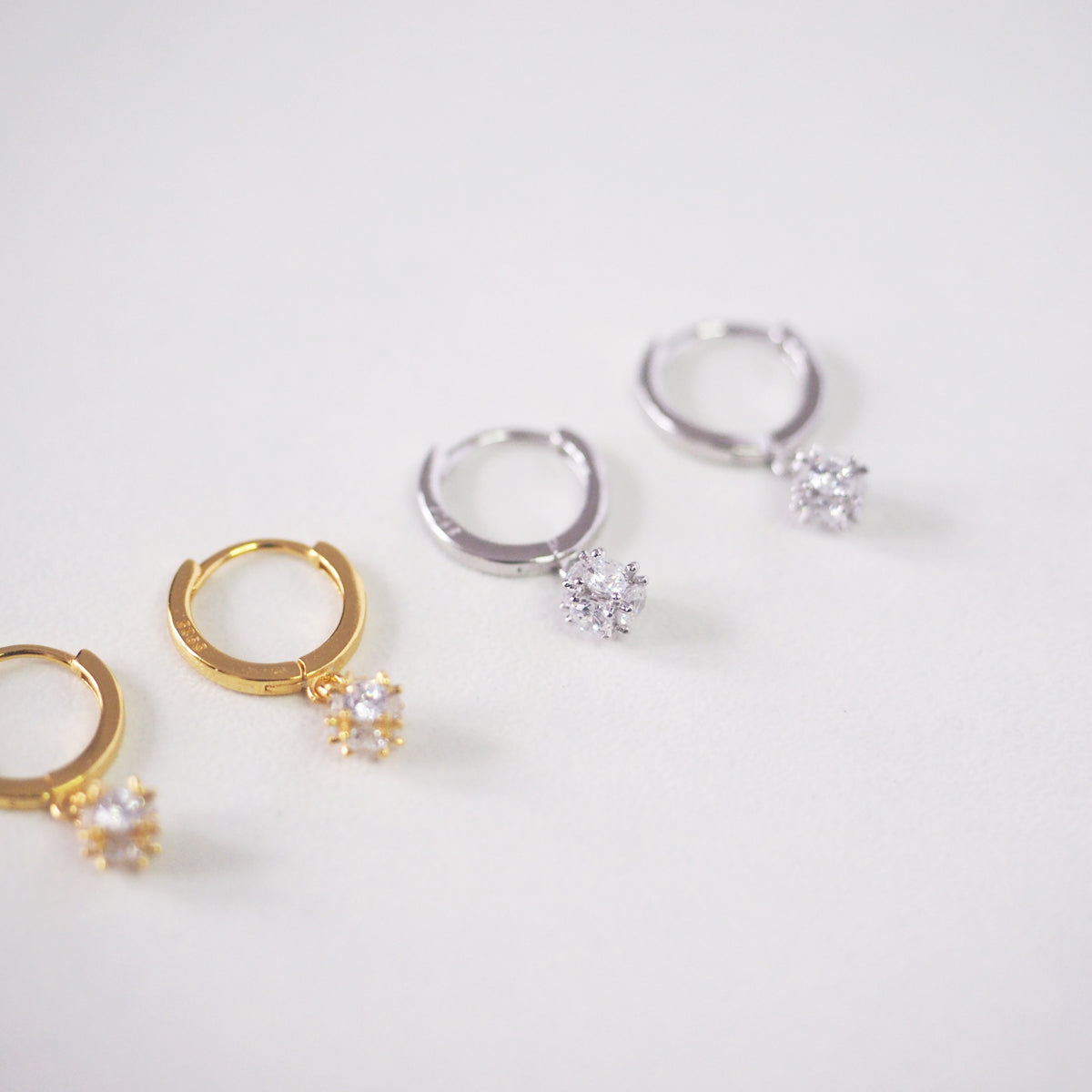 Cordni Cubic Zirconia Ball Earrings