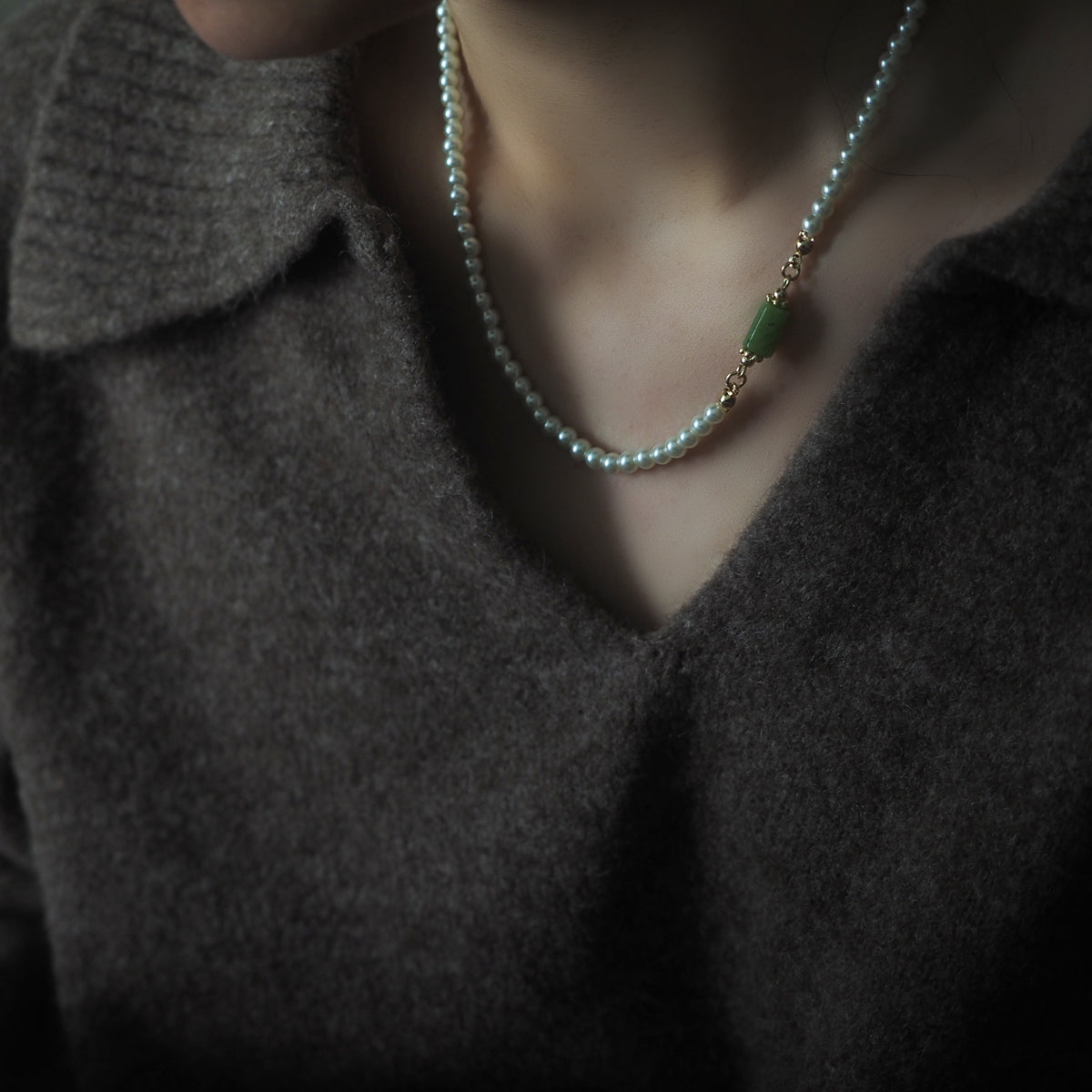 Elisa Pearls Crystal Necklace - éclater jewellery