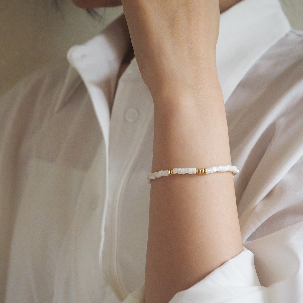 Coley Shell Beads Bracelet - éclater jewellery