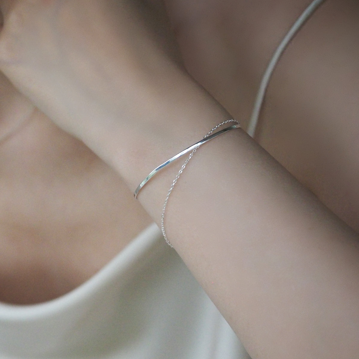 Marye Double Chain Bracelet - éclater jewellery