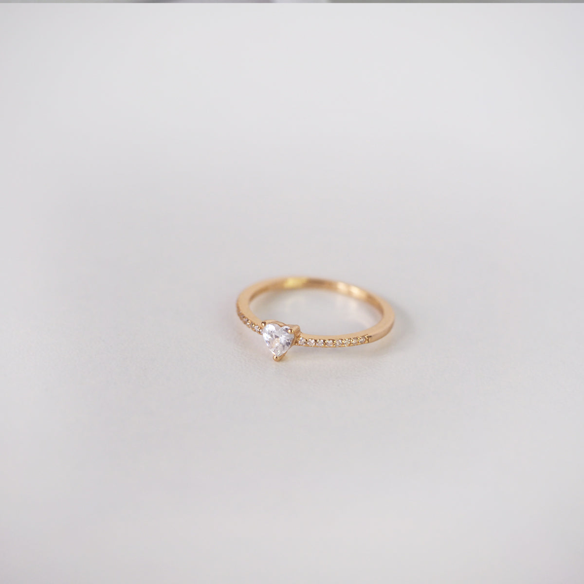 Maicy Heart Cubic Zirconia Ring