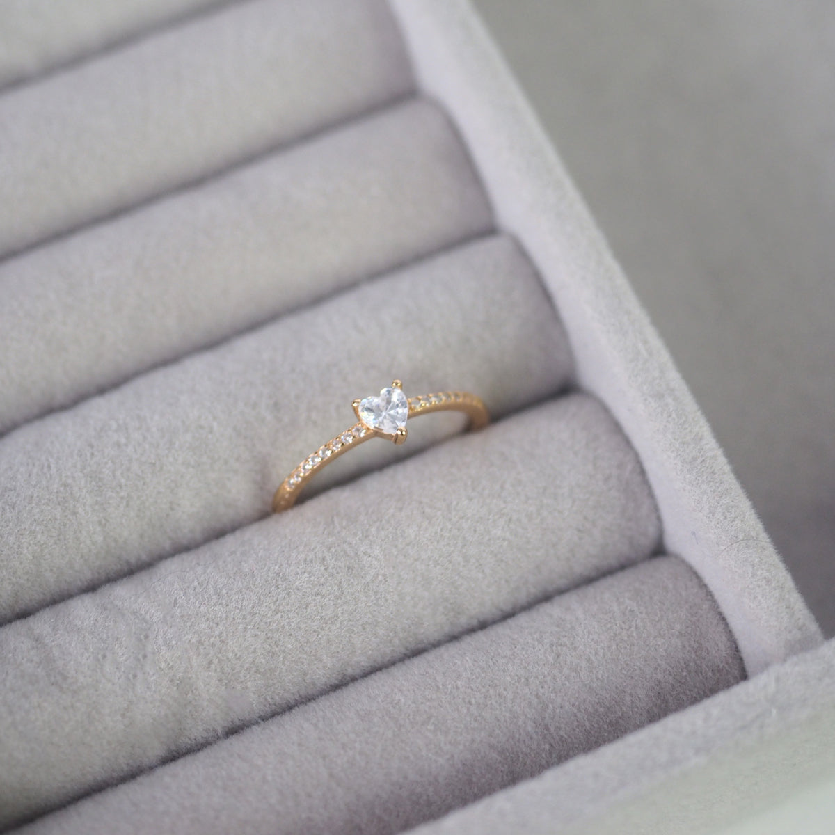 Maicy Heart Cubic Zirconia Ring