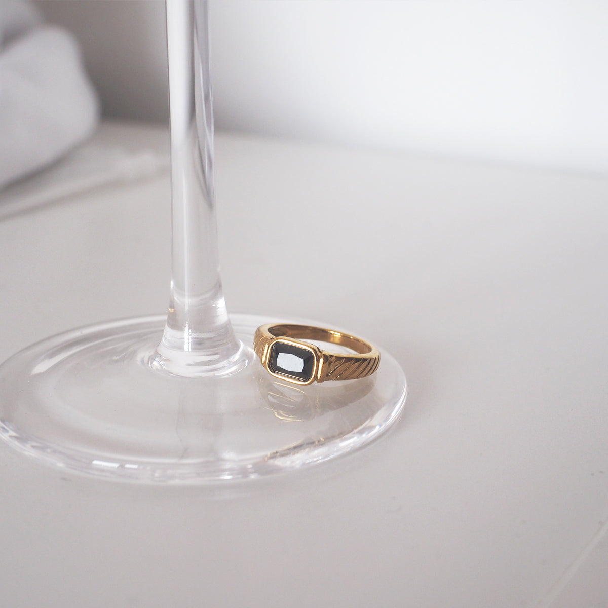 Lucia Black Zirconia Ring - éclater jewellery
