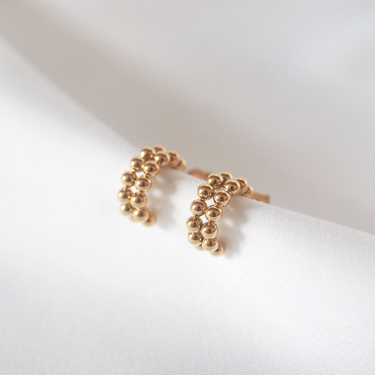 Garnet Small Beads Earrings