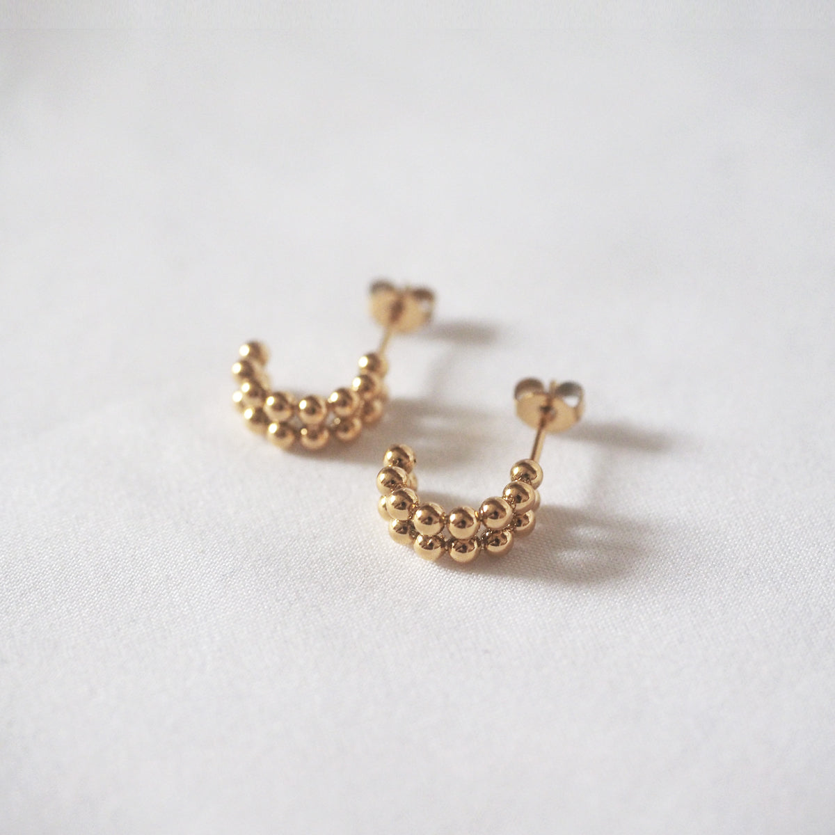 Garnet Small Beads Earrings