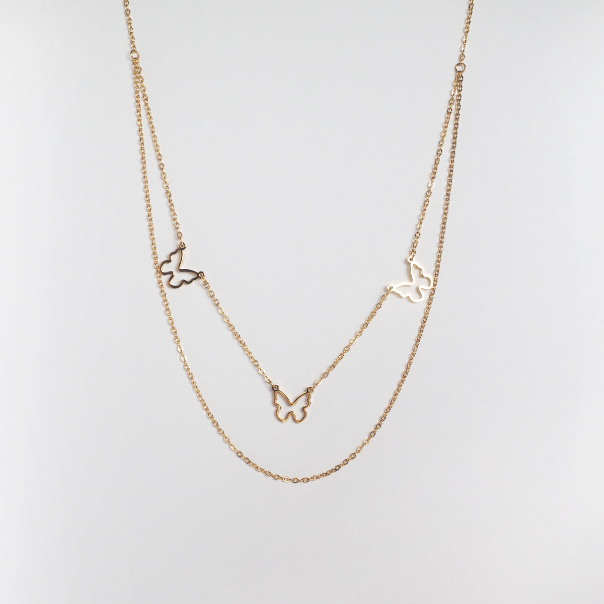 Triple Butterfly Necklace - éclater jewellery