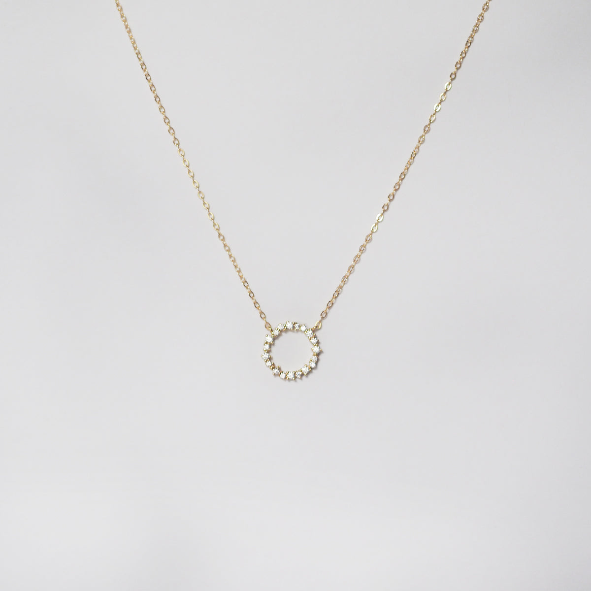 Purvis Cubic Zirconia Hoop Necklace