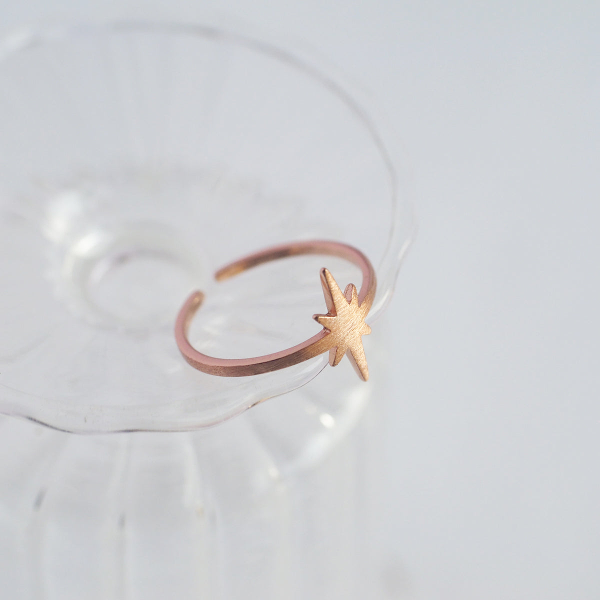 Octagram Rose Gold Ring - éclater jewellery