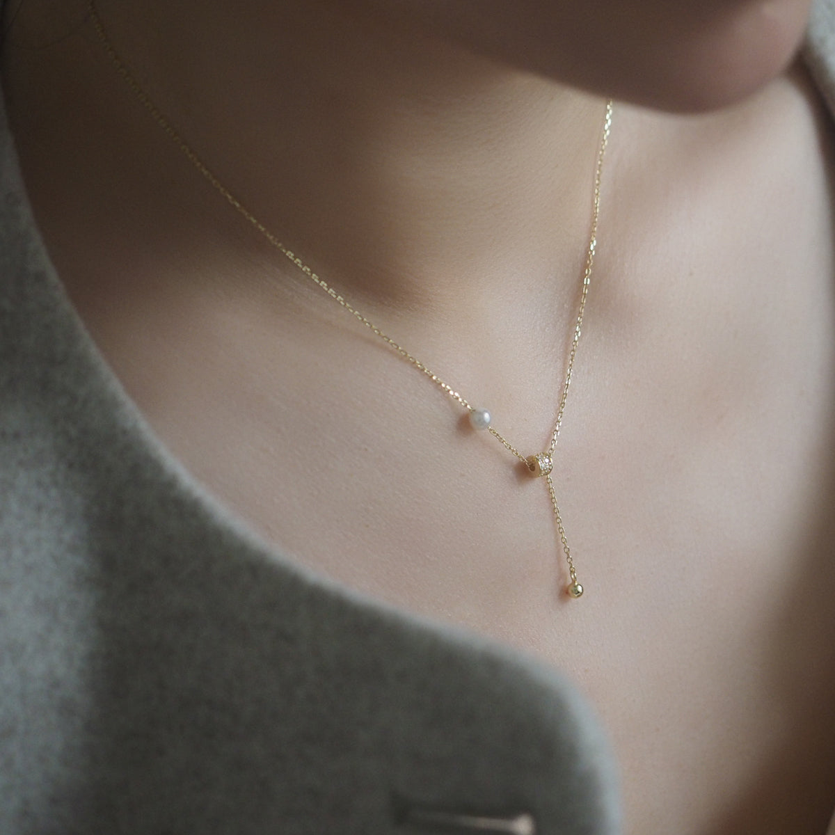 Soleil Drop Ball Necklace - éclater jewellery