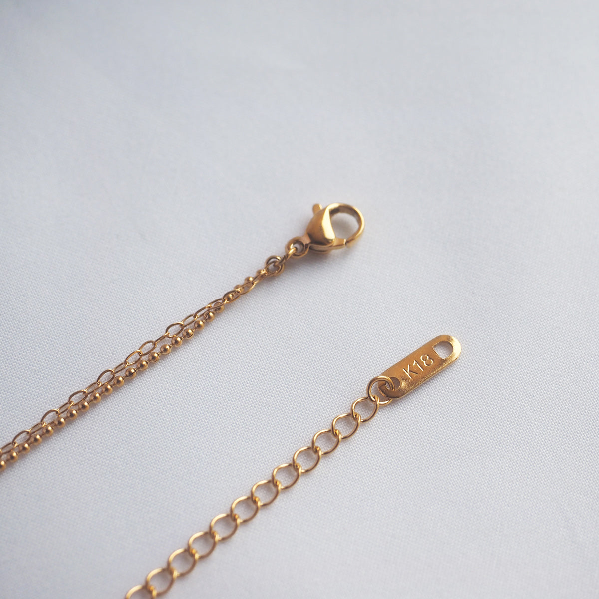 Double Chain Stars with Disc Necklace - éclater jewellery