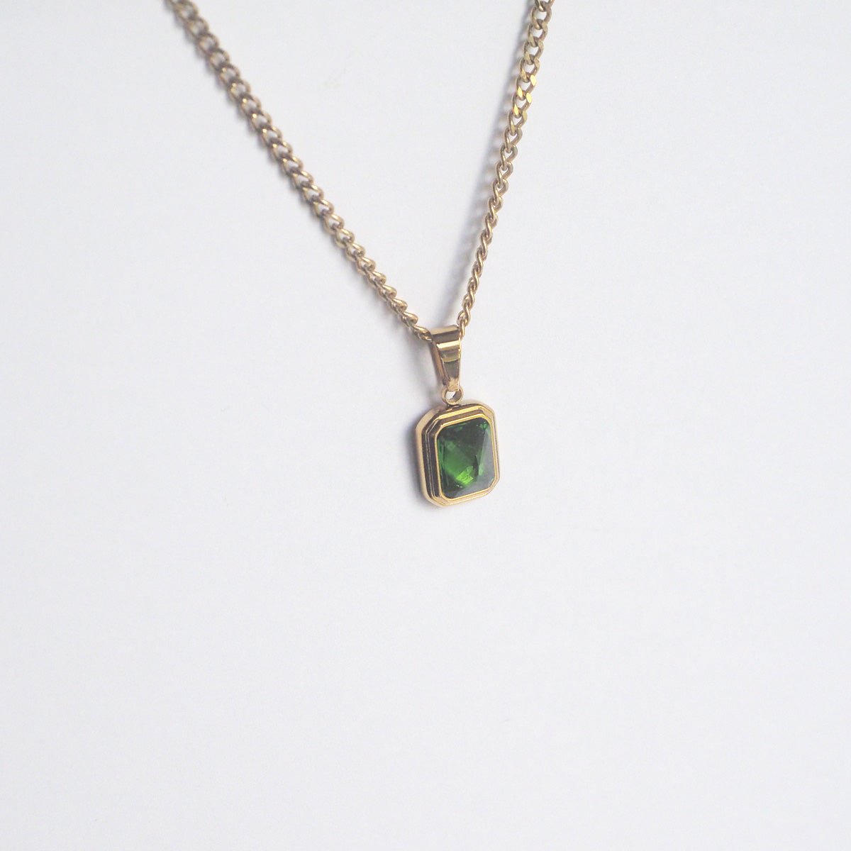 Chantal Gemstone Necklace - Green