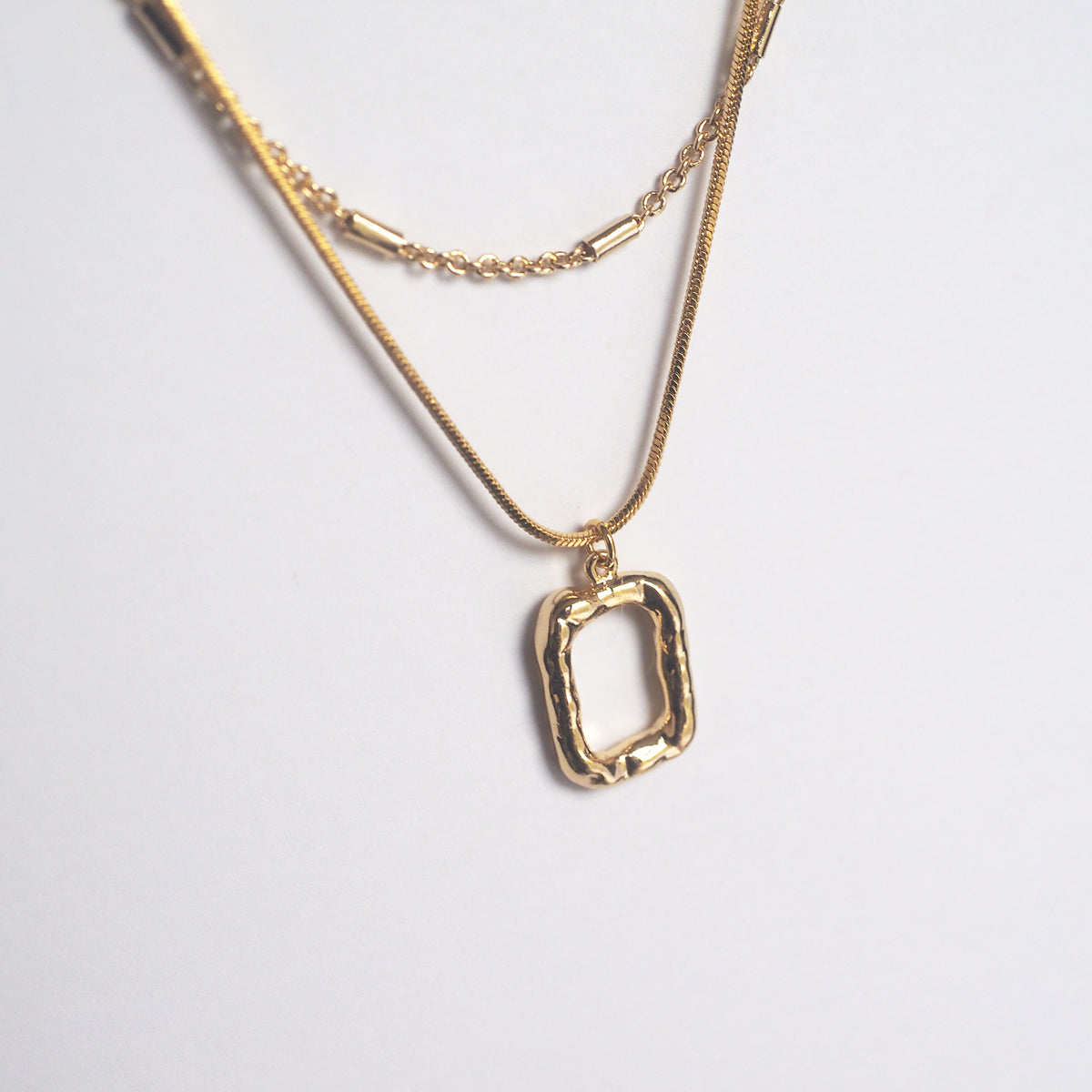 Blondell Drop Hoop Necklace Set