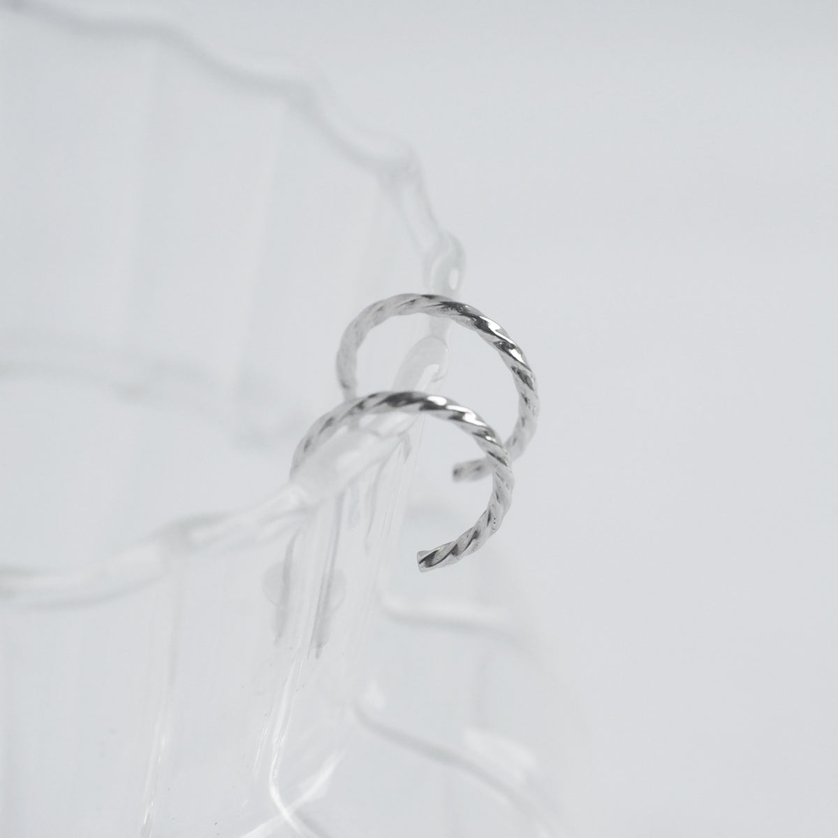 Laure Minimalist Twist Hoop Earrings