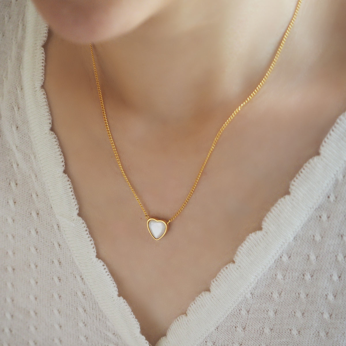 Shell Heart Necklace - éclater jewellery