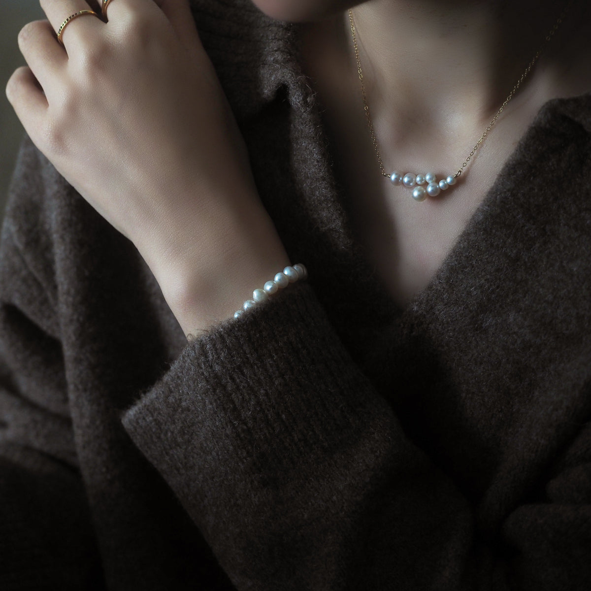 Pearls T-bar Bracelet