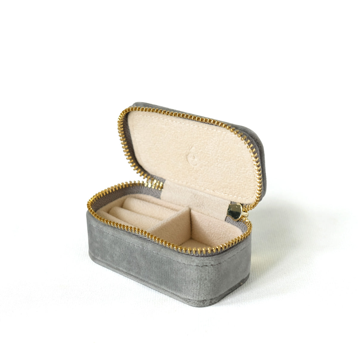 Velvet Jewellery Travel Organiser Case - Grey
