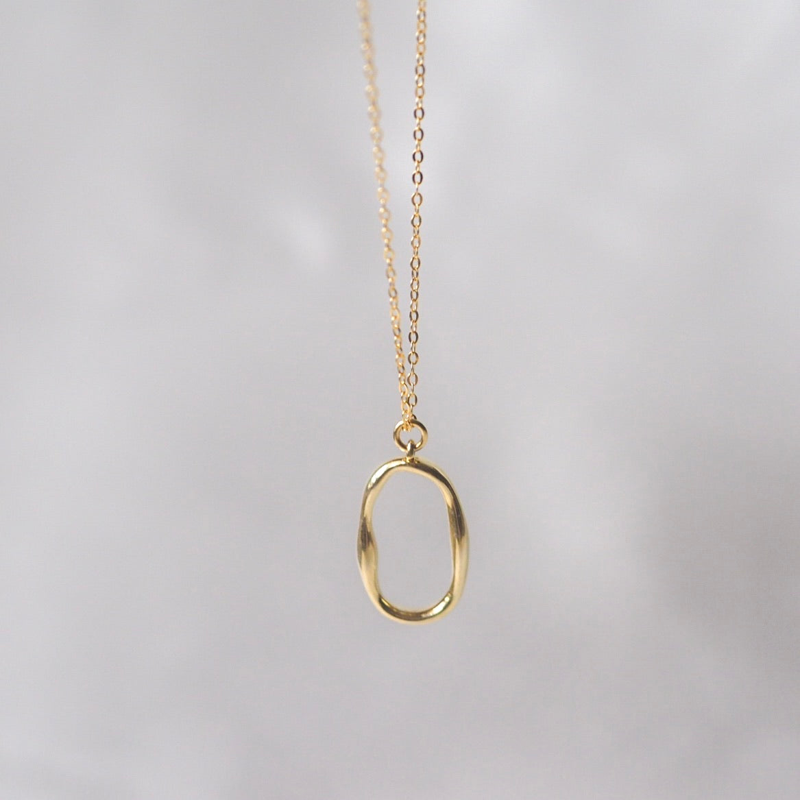 Oval Hoop Necklace