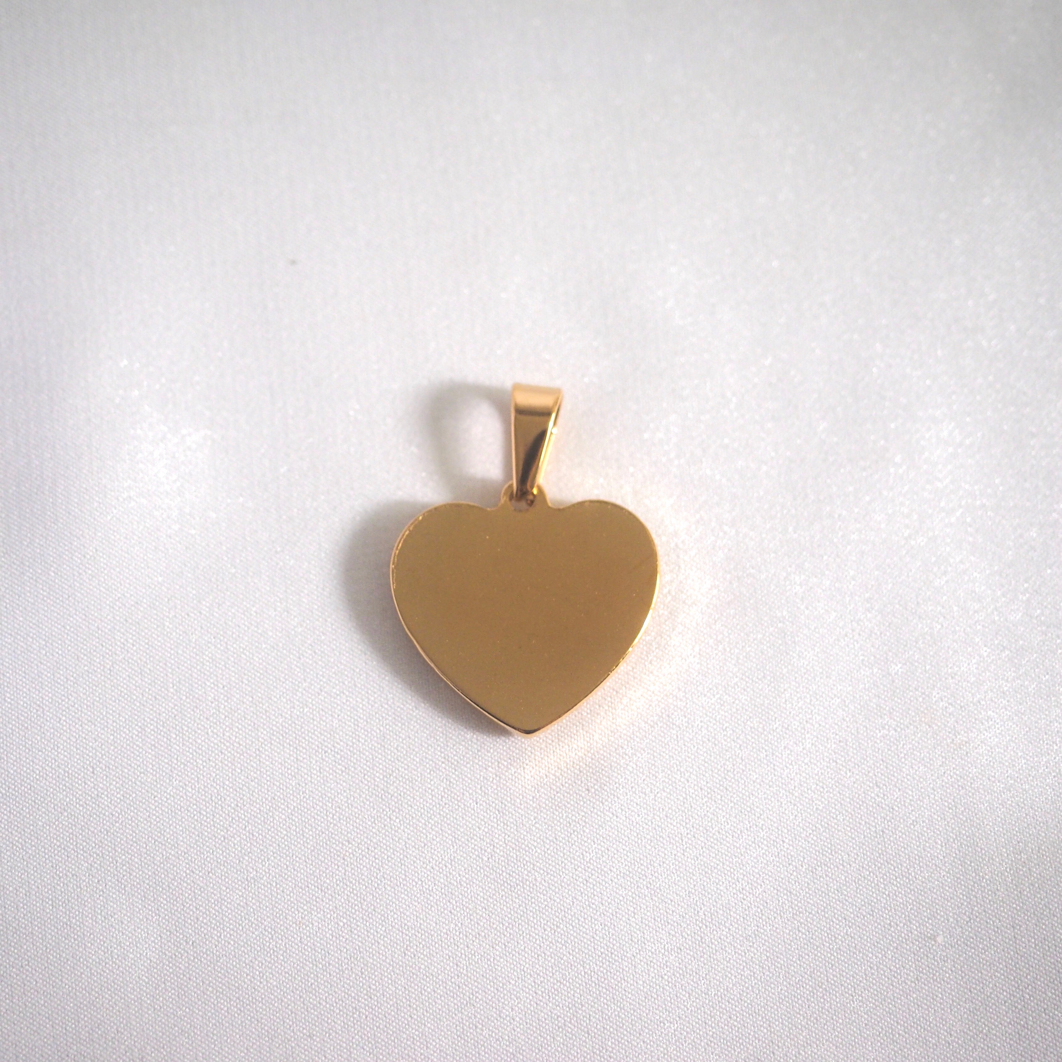 Rose in Heart Pendant