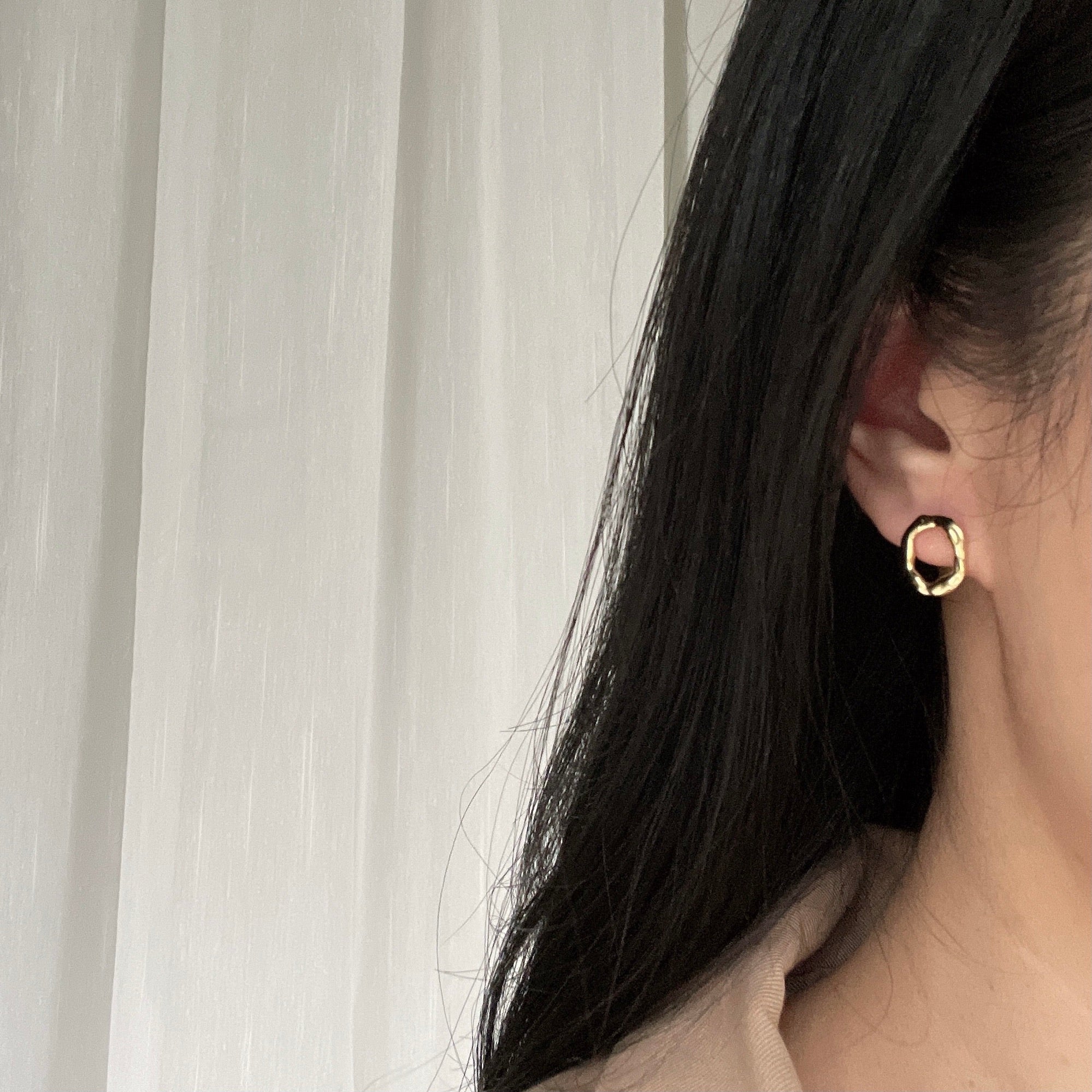 Hermine Irregular Hoop Earrings - éclater jewellery