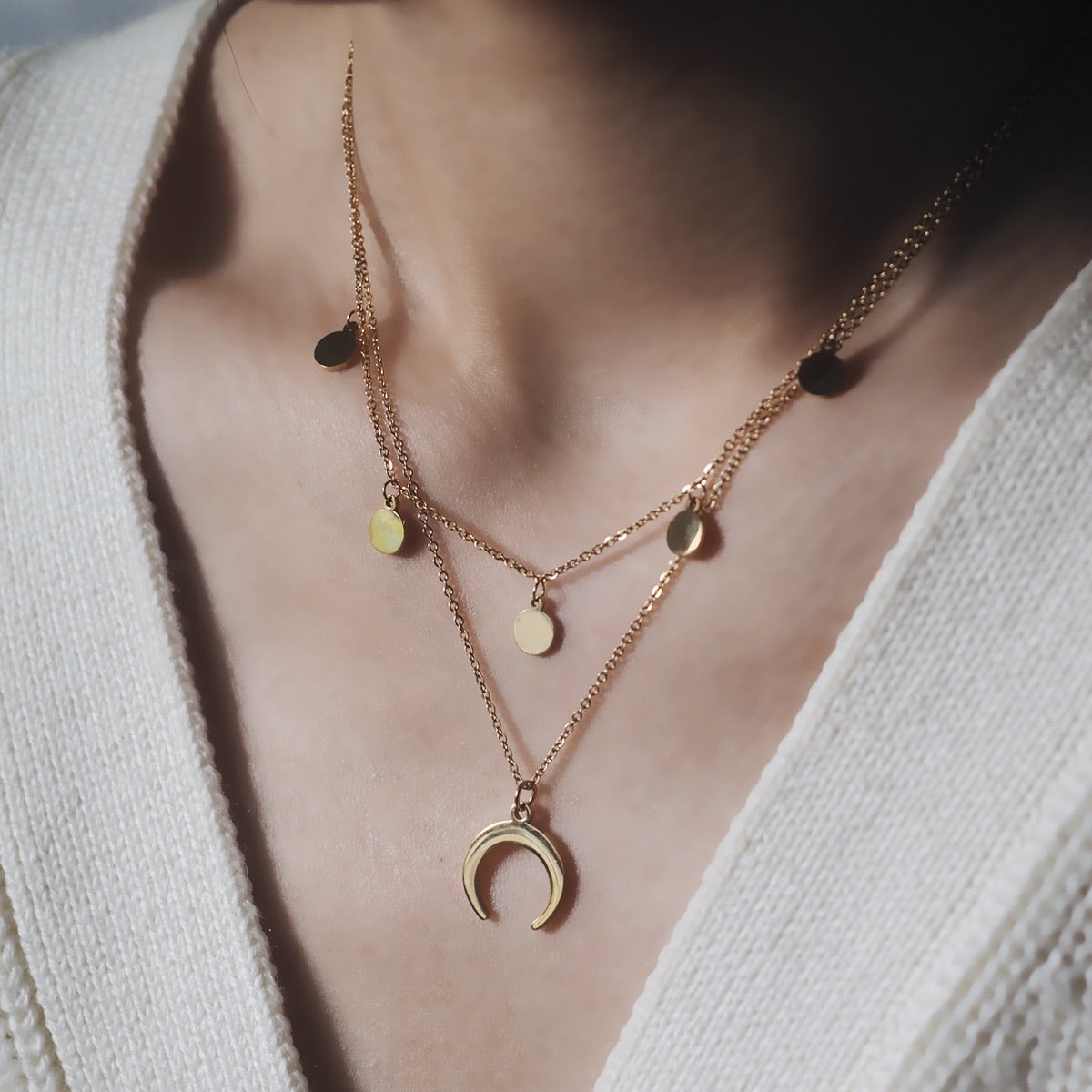 Sidney Double Chain Necklace - éclater jewellery