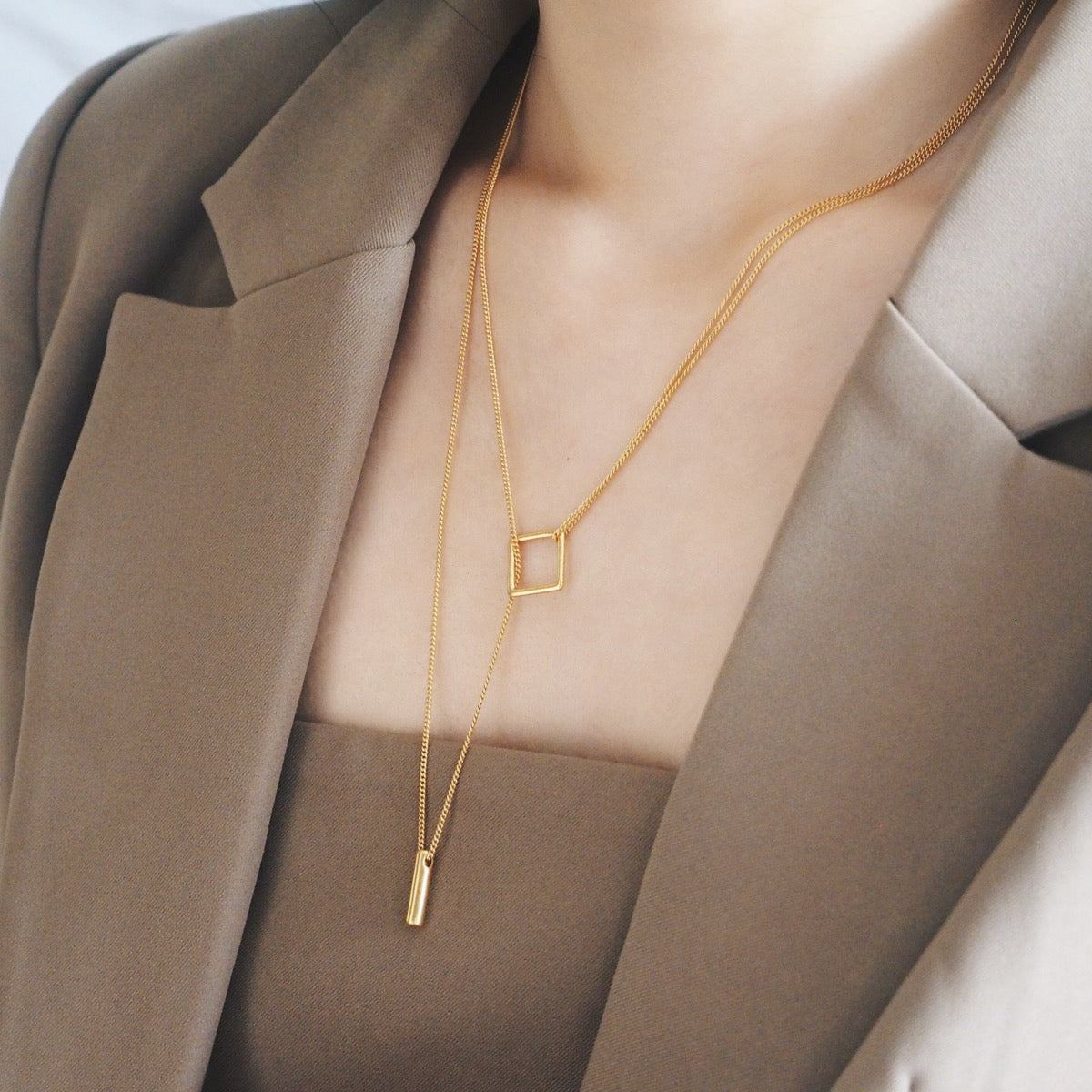 Zara Geo Necklace - éclater jewellery