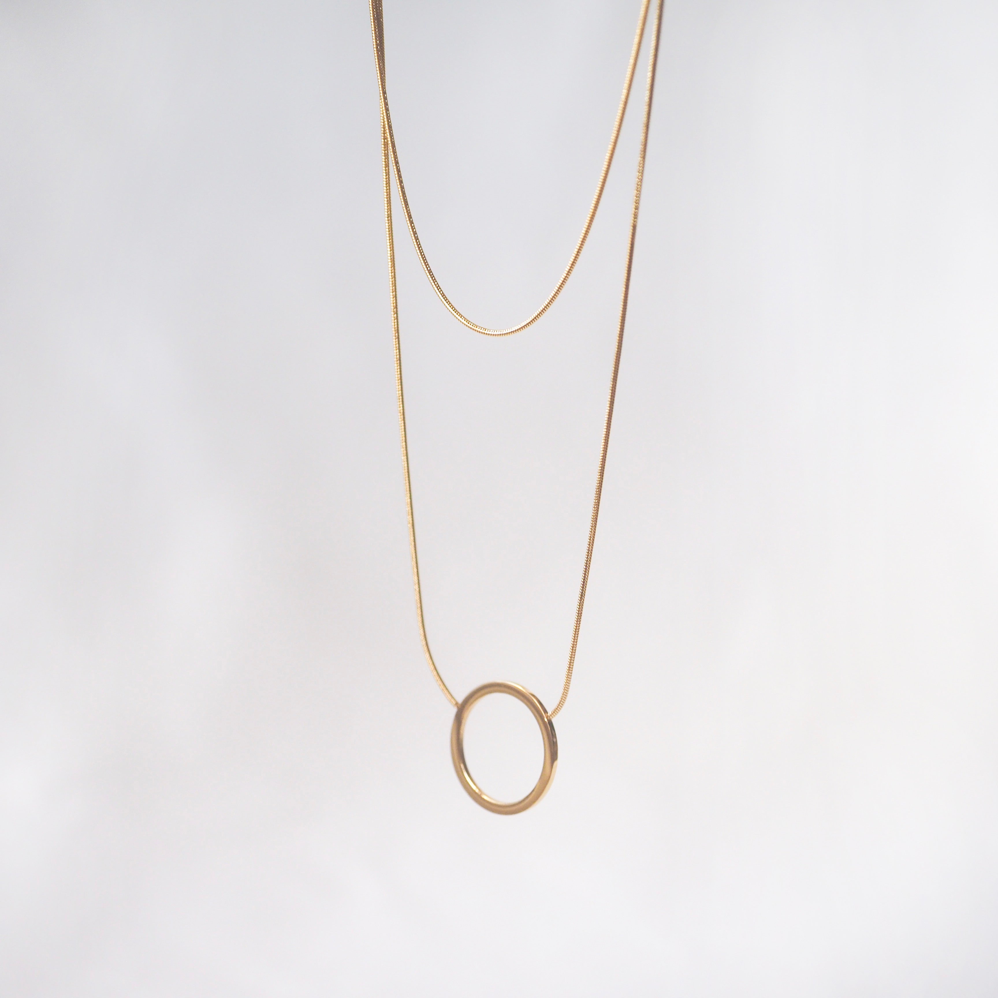Selina Hoop Layered Necklace