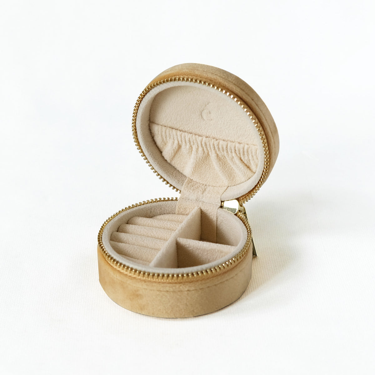 Velvet Jewellery Travel Organiser Case - Khaki - éclater jewellery