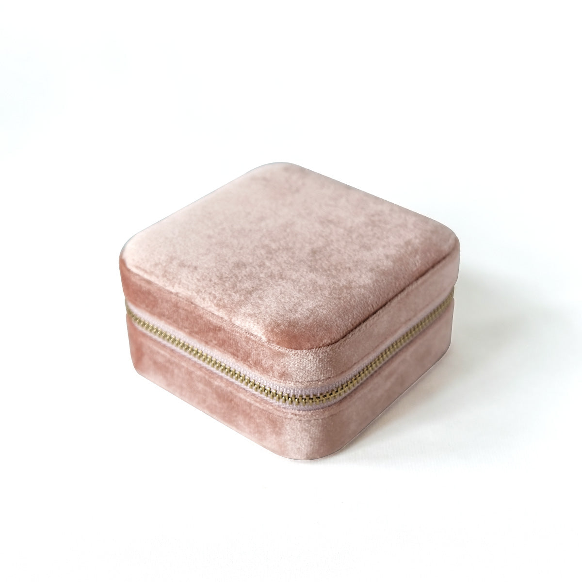 Velvet Jewellery Travel Organiser Case - Pink