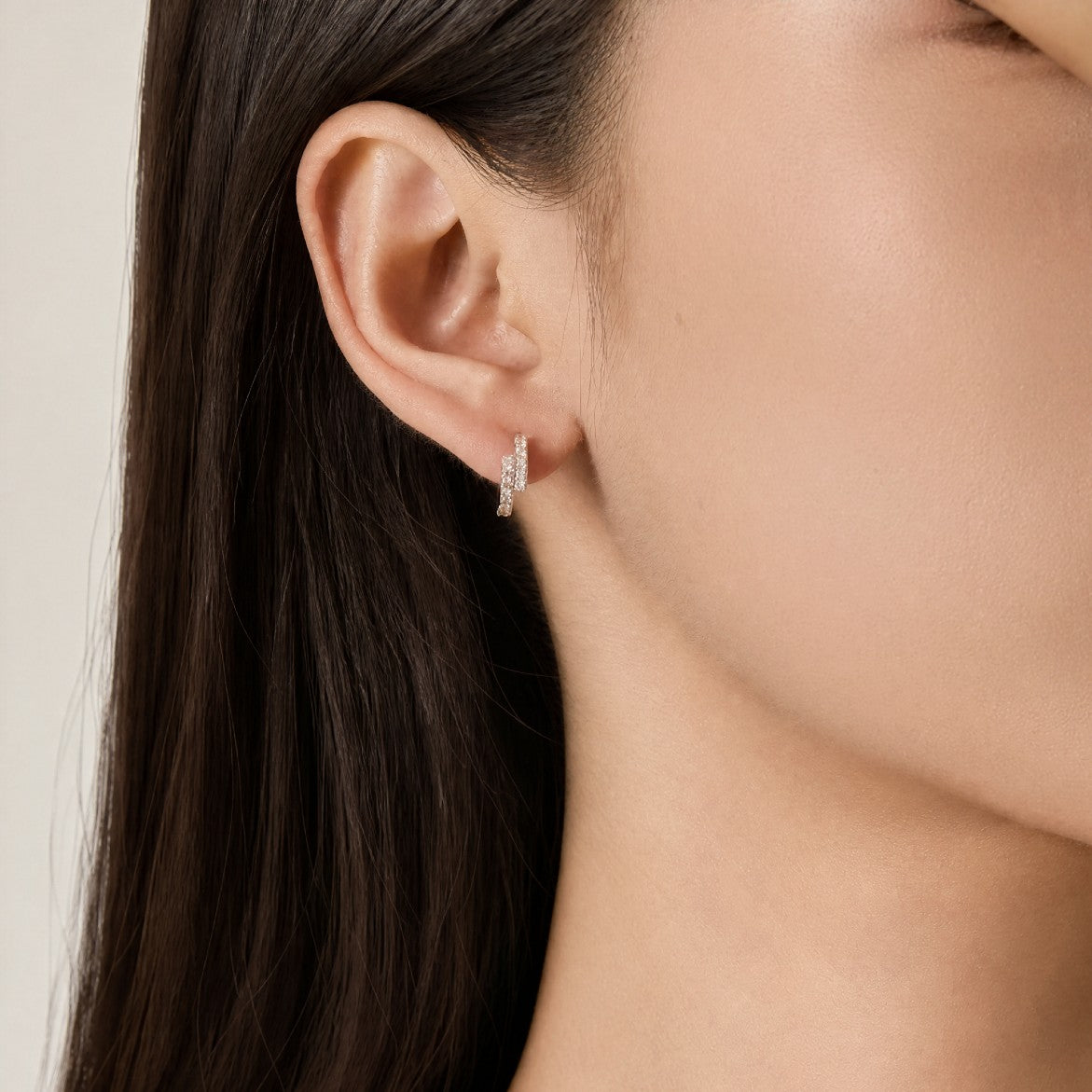 Julia Cubic Zirconia Hoop Earrings