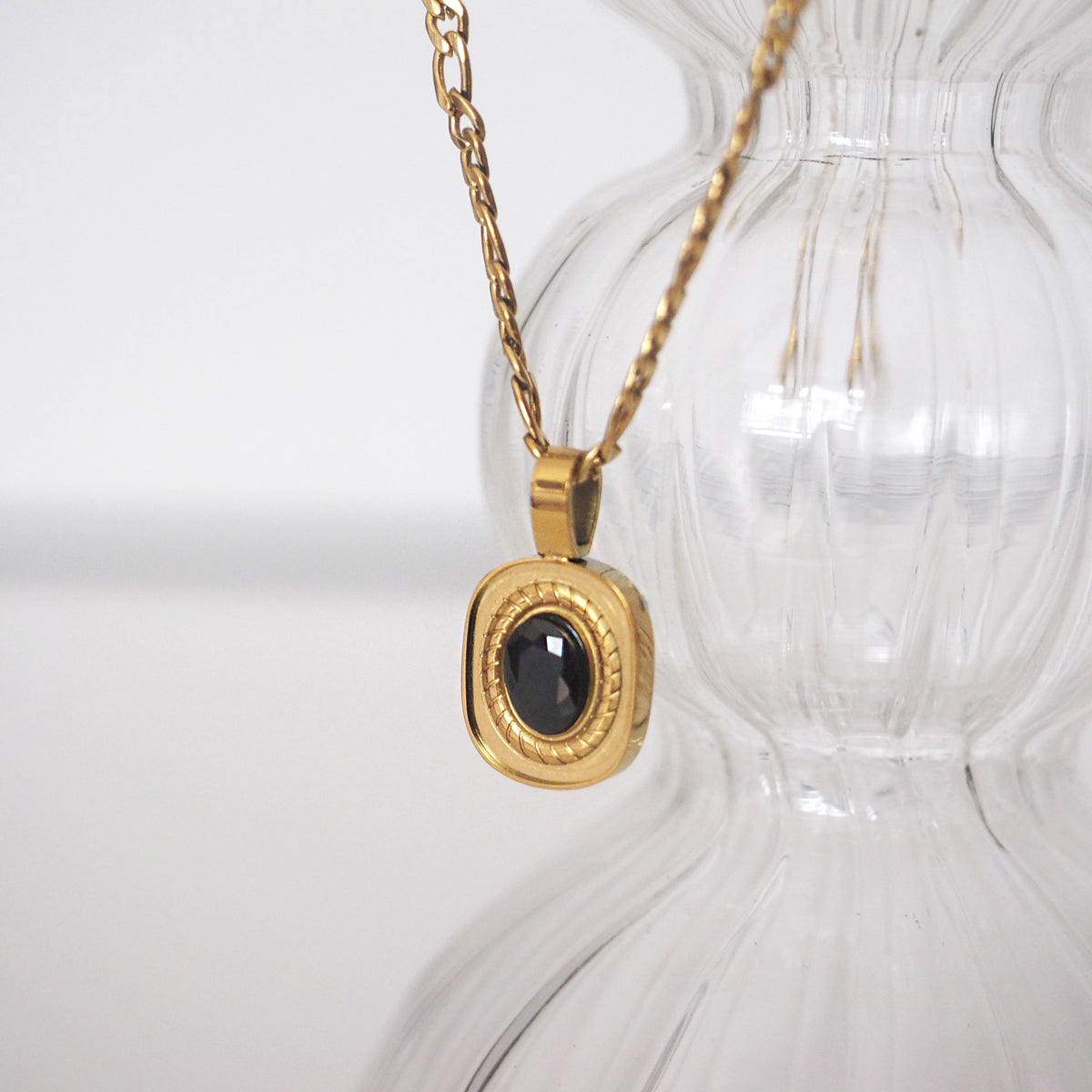 Harlee Black Stone Necklace