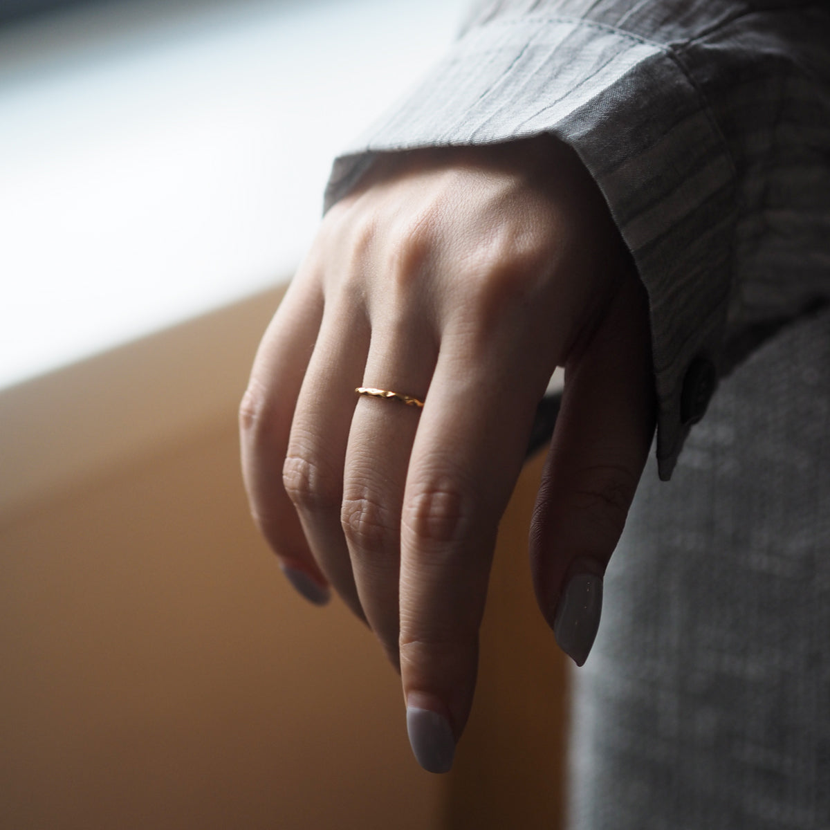 Phyliss Hammered Ring