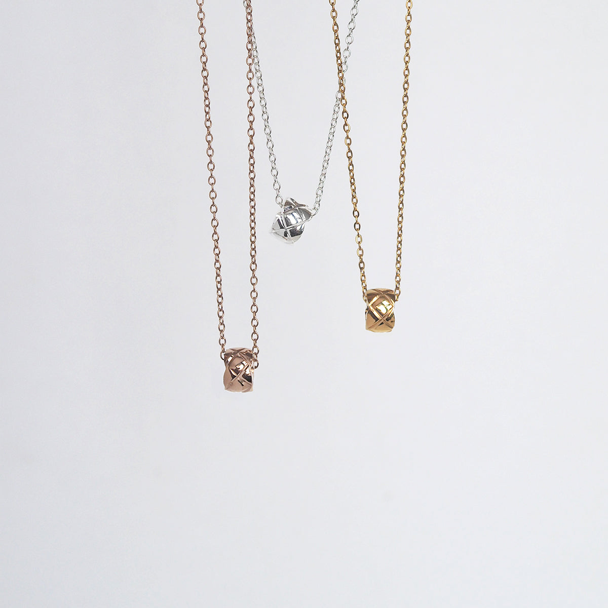 Eiko Mini Cross Hoop Necklace