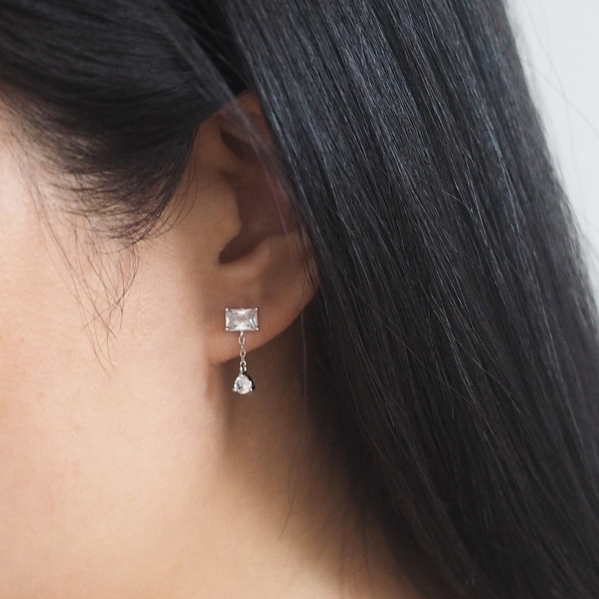 Alaia Cubic Zirconia Drop Earrings