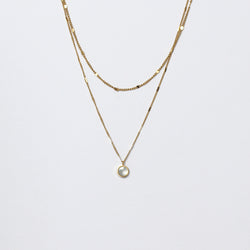 Laramie Shell Charm Multirow Necklace