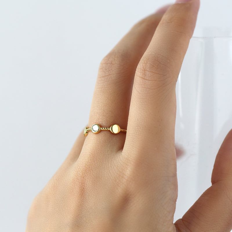 Coco Gold Disc Ring
