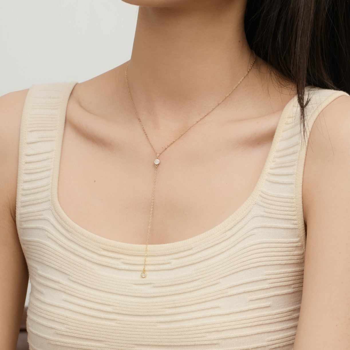 Mackenzie Cubic Zirconia Drop Necklace