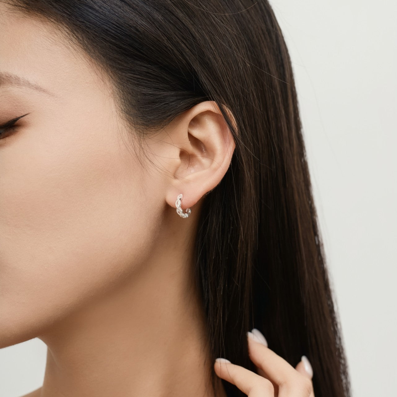 Marquise Cubic Zirconia Hoop Earrings