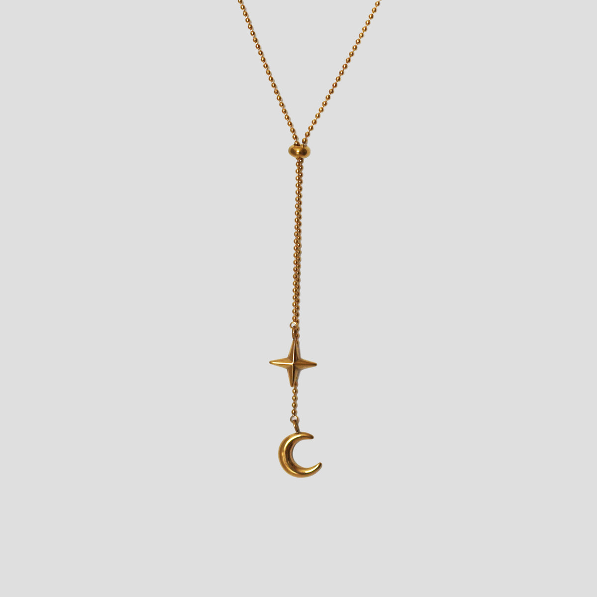 Tassel Moon and Star Necklace