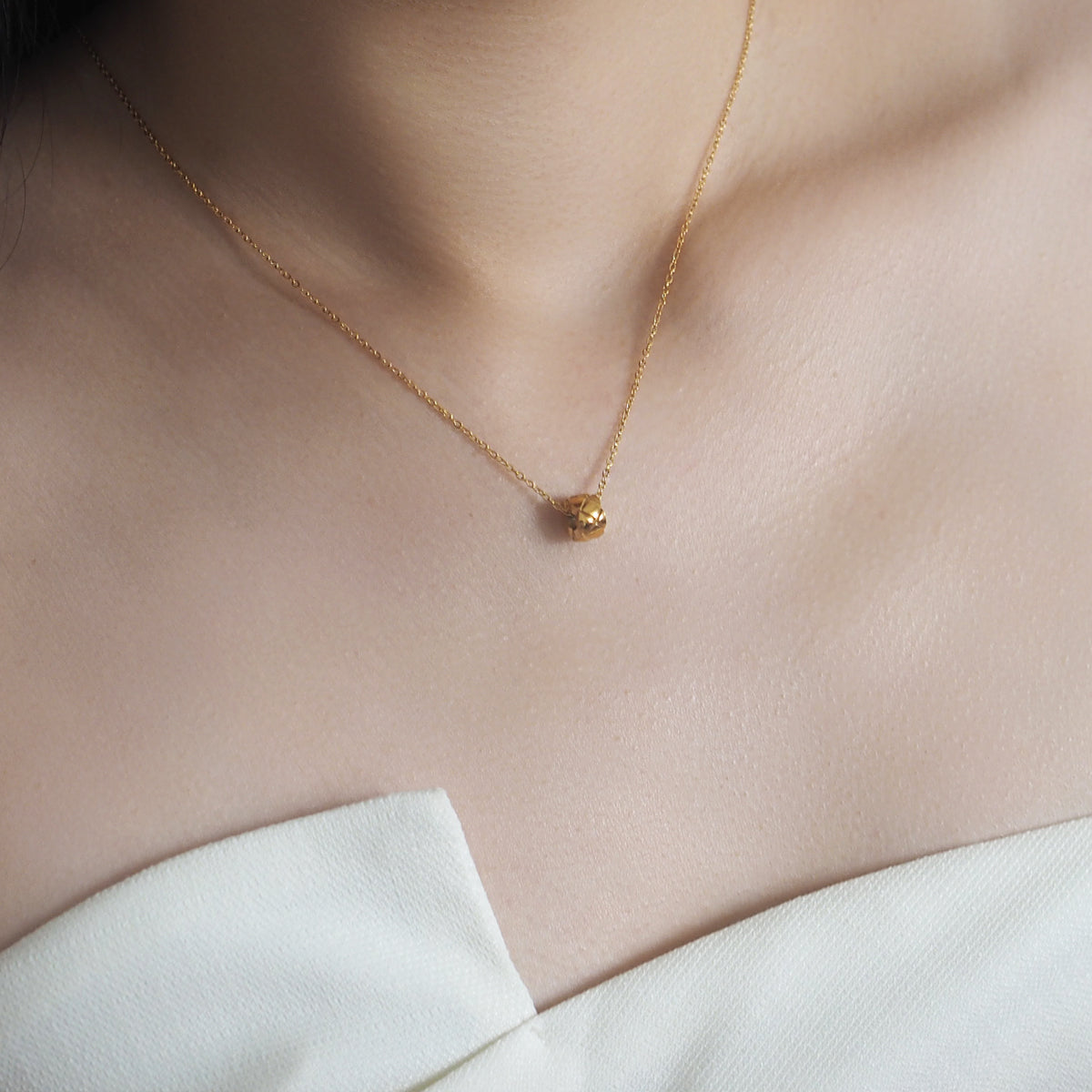 Eiko Mini Cross Hoop Necklace