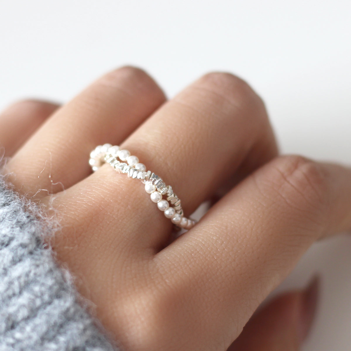 Aspen Pearls Layered Ring