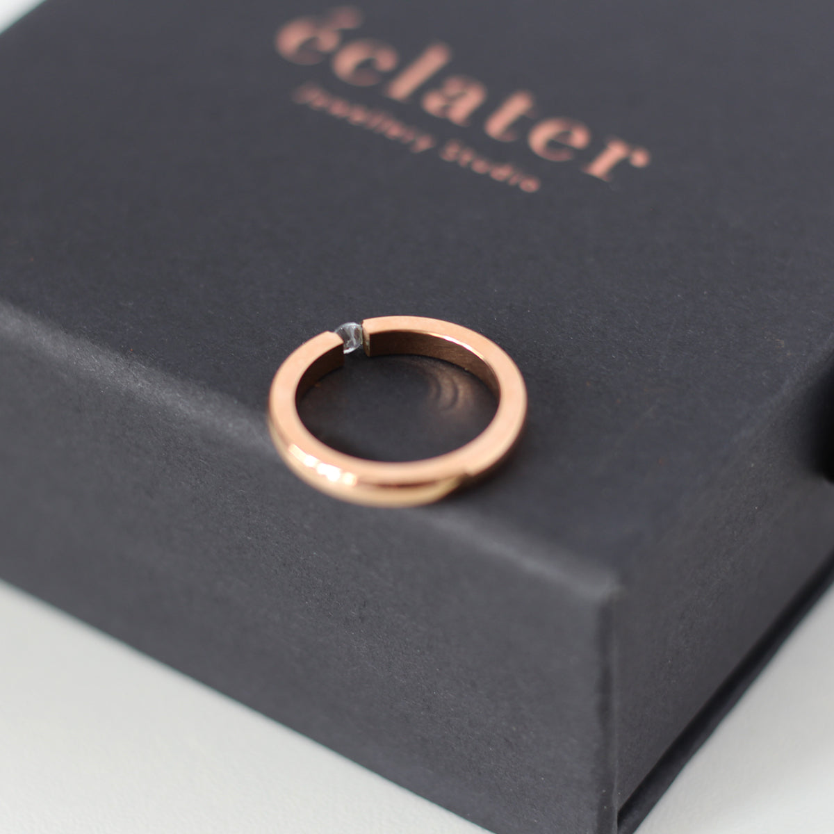 Bert Crystal Rose Gold Ring