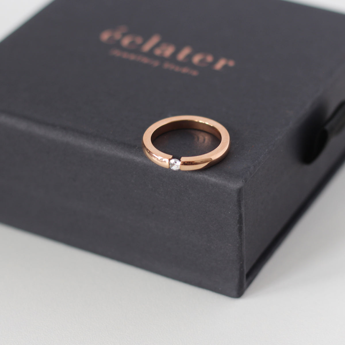 Bert Crystal Rose Gold Ring