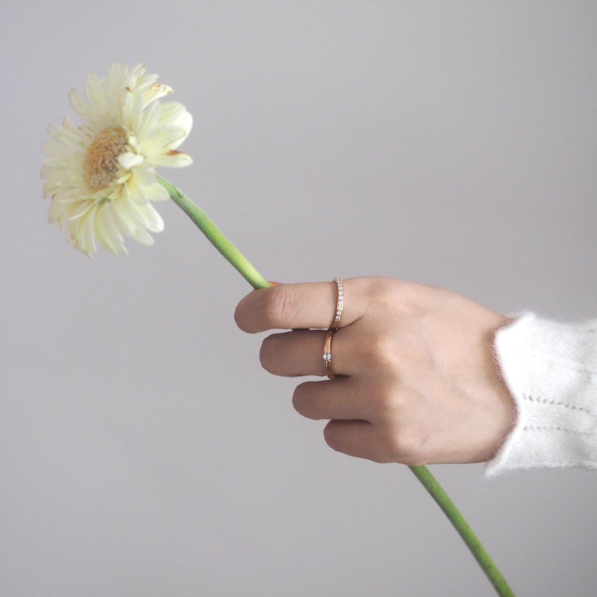 Bert Crystal Rose Gold Ring