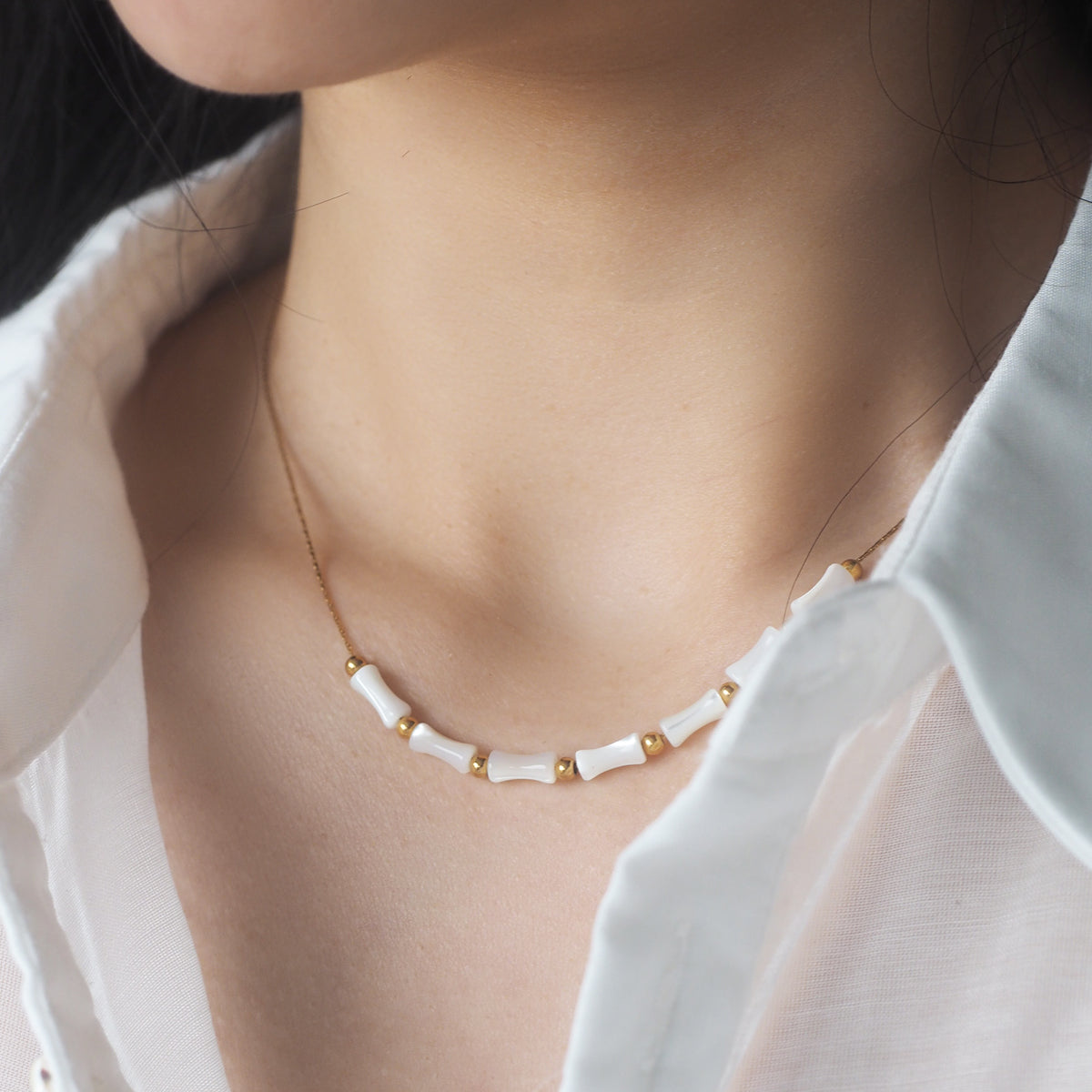 Cano Mother-of-Pearl Joint Necklace