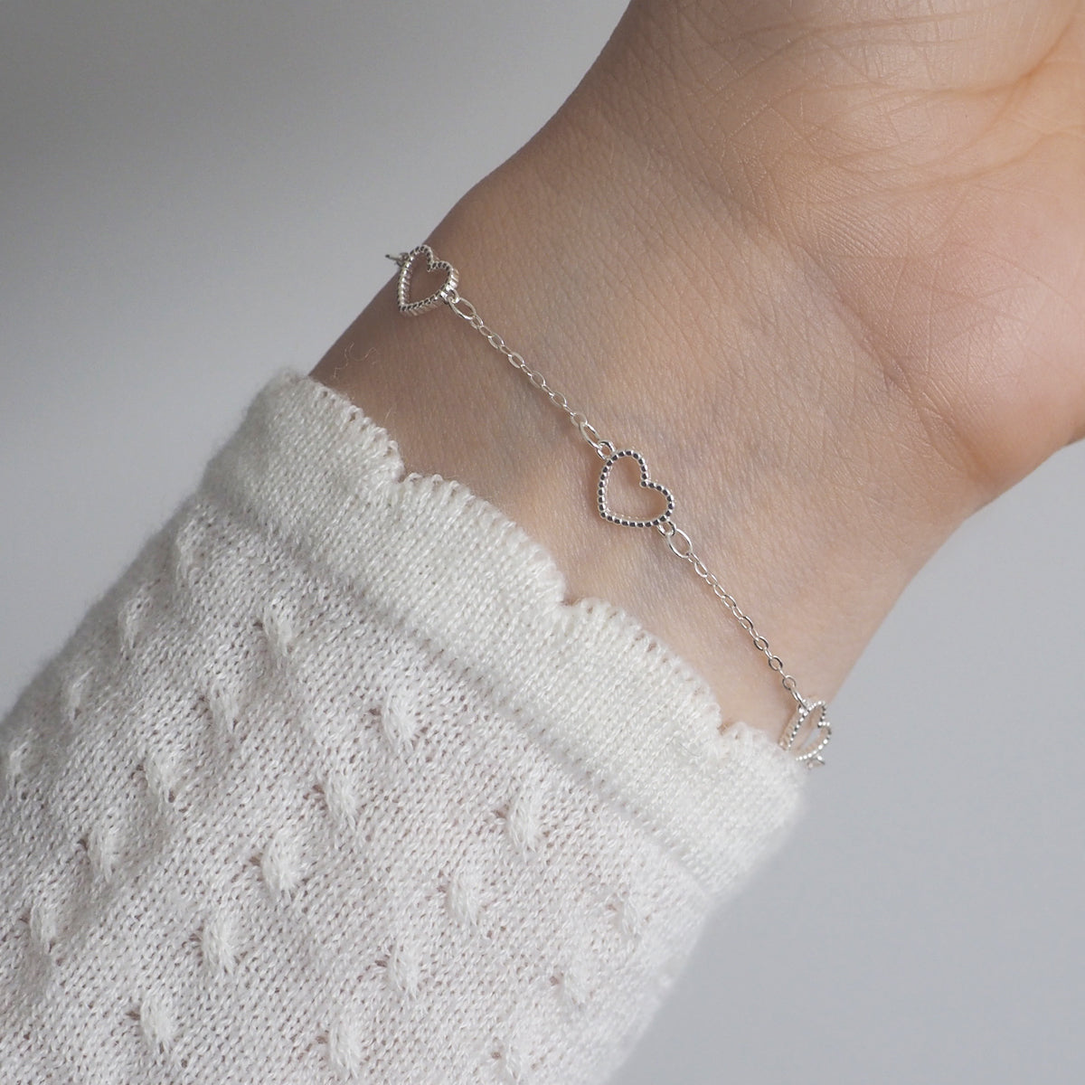 Hollow Heart Bracelet