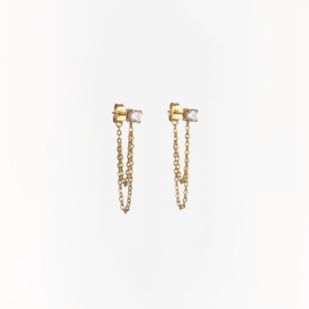 Celesse Drop Chain Earrings