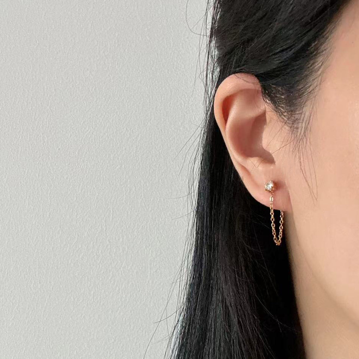 Celesse Drop Chain Earrings