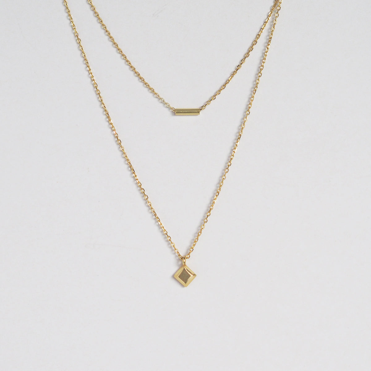Genesis Geo Double Layer Necklace